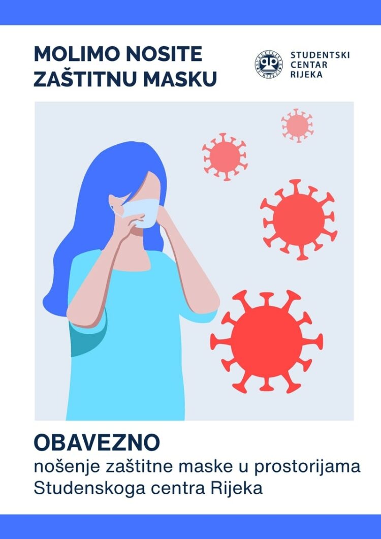 Studentski centar Rijeka objavio propisane mjere unutar prostorija doma, servisa i menze!