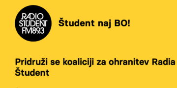 Ljubljanskom Radio Študentu nepravedno uskraćeno financiranje: “Študent naj bo!”