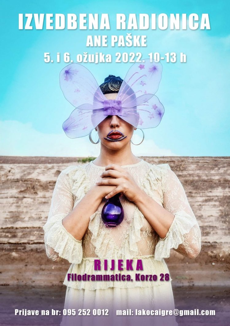 Izvedbena radionica Ane Paške u Rijeci