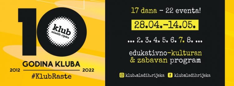 Klub mladih Rijeka slavi svoj 10. rođendan!