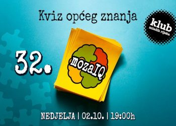 32. MozaIQ – kviz općeg znanja u Klubu mladih Rijeka
